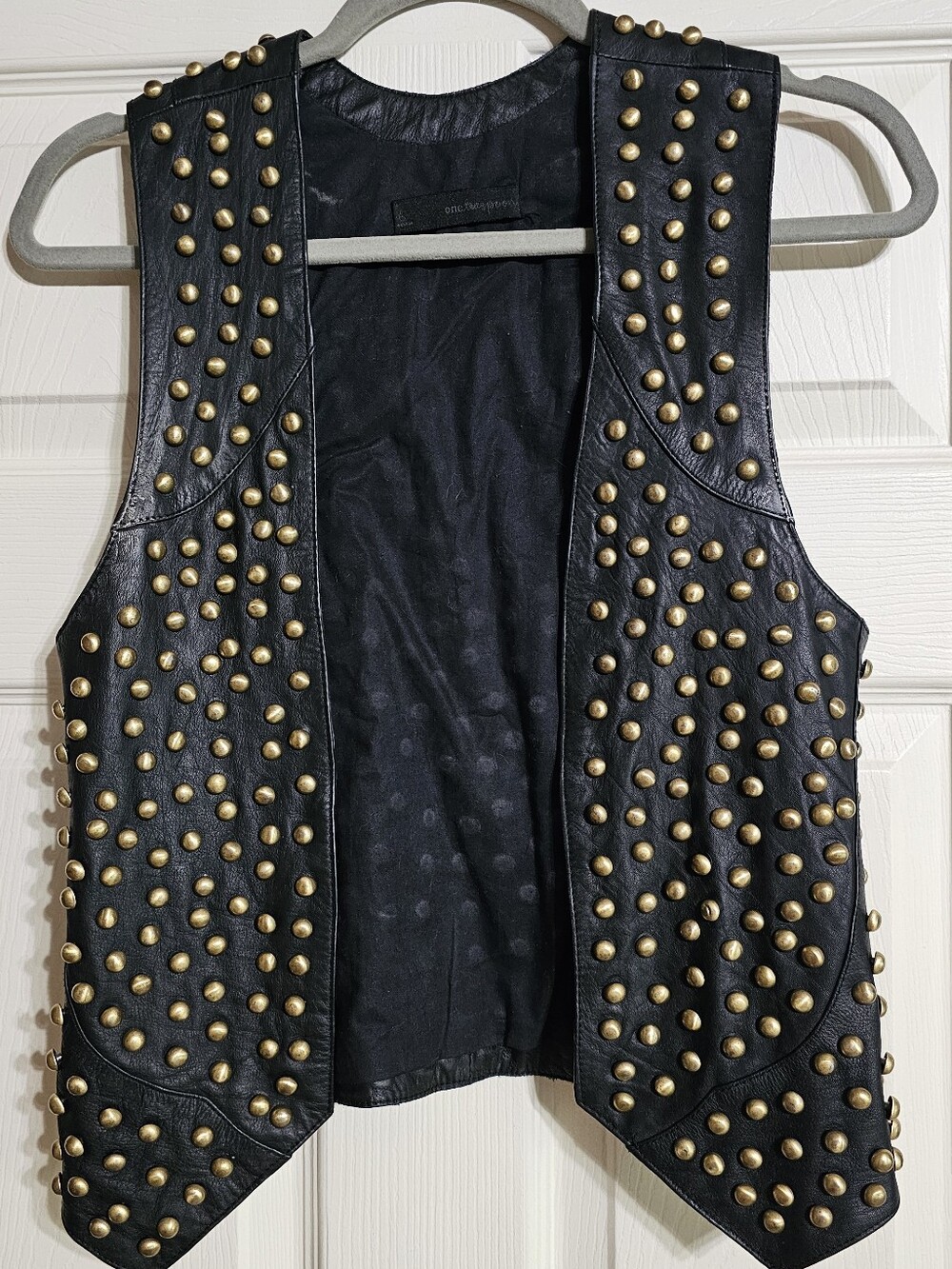 ONE TEASPOON Rivet Leather Vest - Picture 1 of 4